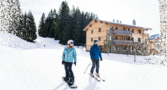 Unterkünfte an der Piste
