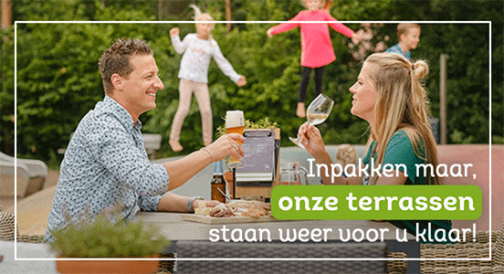 Onze terrassen gaan open!