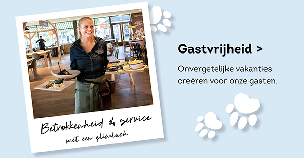 Gastvrijheid, service & betrokkenheid met een glimlach. Onvergetelijke vakanties creëren voor onze gasten.